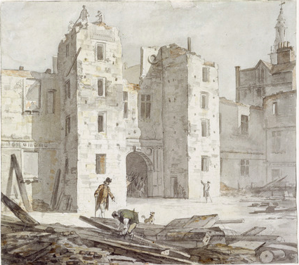 Paul Sandby - Somerset House demolition - 1775